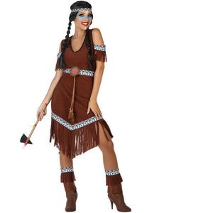 Kostuums voor Volwassenen Amerikaans-Indiaans Bruin Maat XL