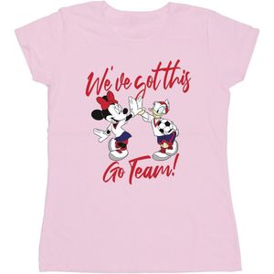 Disney Dames/Dames Minnie Daisy We´ve Got This Katoenen T-Shirt (XXL) (Baby Roze)