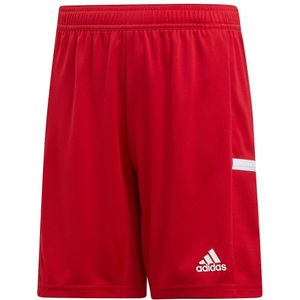 adidas - T19 Knit Shorts JR - Voetbalbroekje Rood - 116