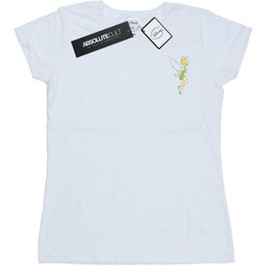 Disney Dames/Dames Tinkerbell borstkatoenen T-shirt (L) (Wit)