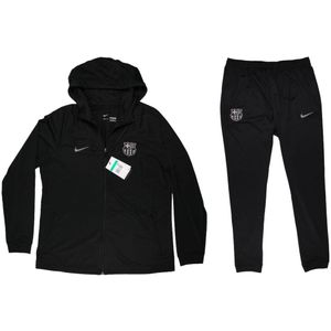 2022-2023 Barcelona CL Hooded Strike Tracksuit (Black)