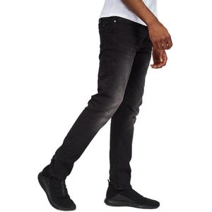 Crosshatch Heren Svelte Stretch Jeans (32R) (Gewassen Zwart)
