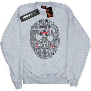 Friday 13th Heren Jason Tekst Masker Sweatshirt (3XL) (Sportgrijs)