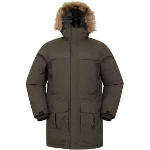 Mountain Warehouse Heren Antarctic Extreme Waterdichte Donzen Jas (XXL) (Donkere Khaki)