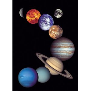 Puzzel Eurographics - NASA-zonnestelsel, 1000 stukjes