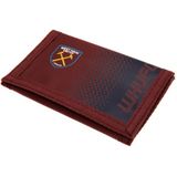 West Ham United FC Fade Design Touch Bevestiging Nylon Portemonnee (12 x 8cm) (Rood/Zwaar)