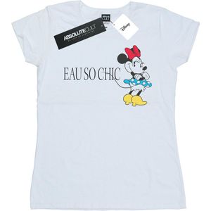 Disney Dames/Dames Minnie Mouse Eau So Chic Katoenen T-Shirt (XXL) (Wit)