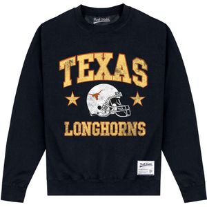 Texas University Uniseks Langhoorn Sweatshirt voor volwassenen (S) (Zwart)