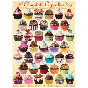 Puzzel Eurographics - Chocoladecupcakes, 1000 stukjes