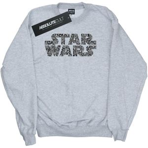 Star Wars Dames/Dames Paisley Logo Sweatshirt (L) (Heide Grijs)