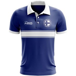 Finland Concept Stripe Polo Shirt (Navy)