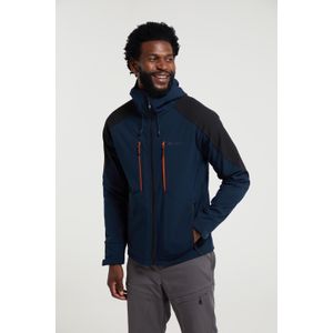 Mountain Warehouse Heren Radius gerecyclede softshell jas (L) (Donkerblauw)