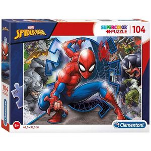 Clementoni Legpuzzel Super Color Spiderman, 104st.