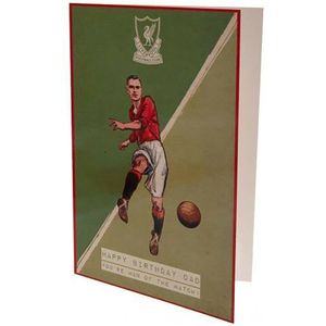 Liverpool FC Pa Retro Verjaardagskaart (23 cm x 15 cm) (Veelkleurig)