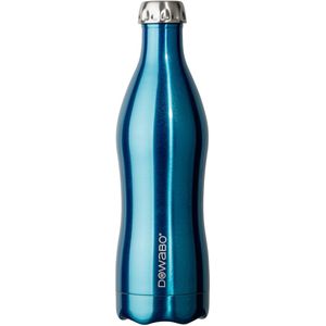 Dowabo thermosfles dubbelwandig Metallic Collection - 750 ml - Blauw