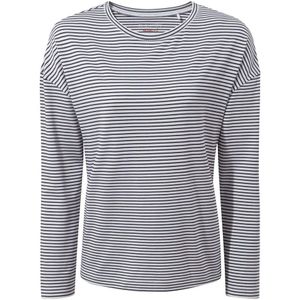 Craghoppers Dames/Dames Nosilife Cora gestreept T-shirt met lange mouwen (40 DE) (Blauwe Marine)