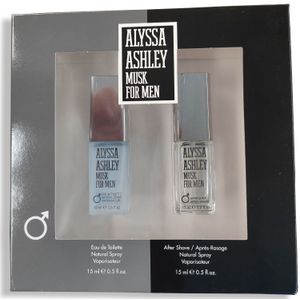 Parfumset voor Heren Alyssa Ashley Musk for Men (2 pcs)