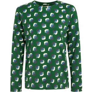 Regatta Dames/Dames Orla Kiely Leaf Print T-shirt met lange mouwen (40 DE) (Schaduw Elm Smaragd)