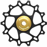 SunRace Derailleurwieltje 14T SP864-HC Alloy Gold