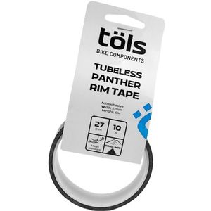 Töls Panther Tubeless velglint 27x10m - Zwart