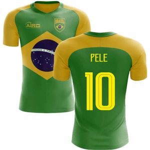 2022-2023 Brazil Flag Concept Football Shirt (Pele 10)