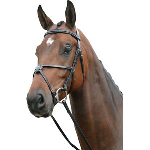 Kincade Lederen Grackle Bridle II (Cob) (Zwart)