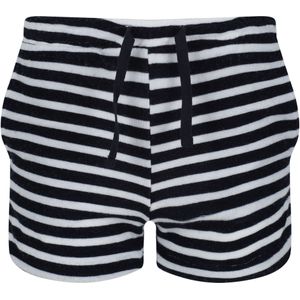 Regatta Childrens/Kids Dayana Towelling Stripe Casual Shorts (128) (Marine / Wit)