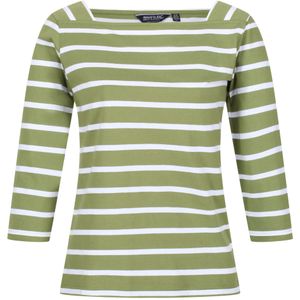 Regatta Dames/dames Polexia Stripe T-shirt (40 DE) (Druivenblad/Wit)