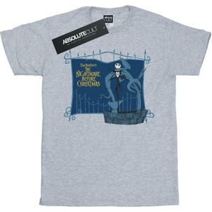 Disney Heren Nightmare Before Christmas Jack And The Well T-Shirt (XL) (Sportgrijs)