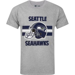 NFL Heren Seattle Seahawks Helm T-Shirt (M) (Grijs)