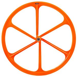 Teny Rim Six Spoke Fixed Gear Voorwiel - oranje