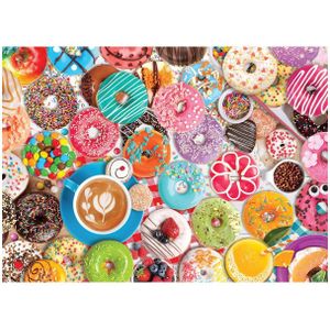 Puzzel 1000 stukjes Eurographics - Metalen Doos - Donut Party