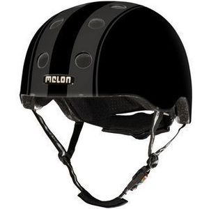 Melon helm Decent Double Black M-L (52-58cm) zwart