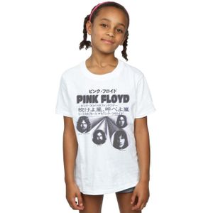 Pink Floyd Meisjes Japans Omslag Katoen T-Shirt (104) (Wit)