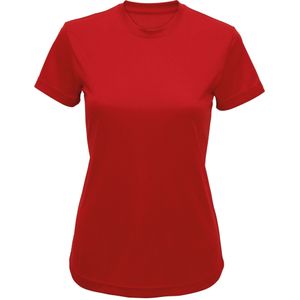 TriDri Dames/dames Gerecycleerd Actief T-shirt (S) (Vuurrood)
