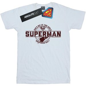 DC Comics Jongens Superman Vader Buiten Deze Wereld T-Shirt (104) (Wit)