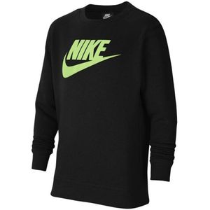 Nike - Sportswear Club Fleece Crew - Zwarte Trui - 128 - 140