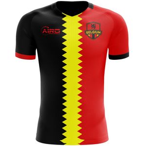 2022-2023 Belgium Flag Concept Football Shirt - Adult Long Sleeve