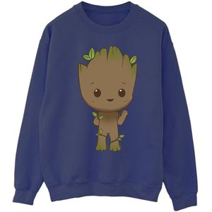 Marvel Heren I Am Groot Chibi Wave Pose Sweatshirt (4XL) (Marineblauw)