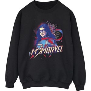 Marvel Heren Ms Marvel Face Fade Sweatshirt (4XL) (Zwart)
