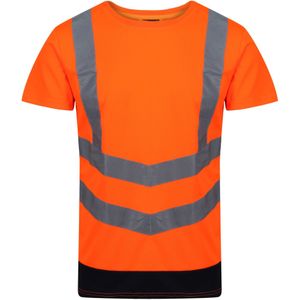 Regatta Heren Pro High-Vis T-shirt met korte mouwen (XL) (Oranje/Zwaar)