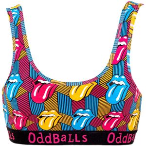 OddBalls Dames/Dames Retro The Rolling Stones Bralette (XS) (Veelkleurig)