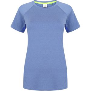 Tombo Teamsport Dames/dames Slim Fit T-Shirt met korte mouwen (XL) (Blauwe mergel / Blauw)