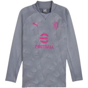 2023-2024 AC Milan Prematch LS Sweat Top (Gray Tile)