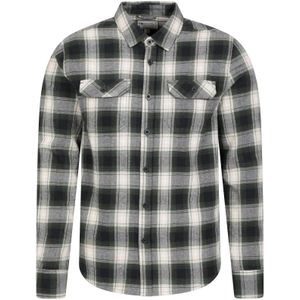 Mountain Warehouse Heren Overhemd met lange mouwen in molton (XXS) (Groen)