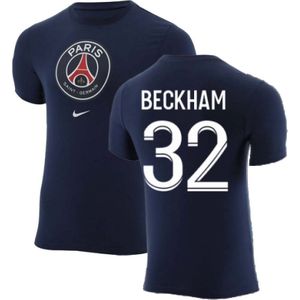 2022-2023 PSG Crest Tee (Navy) (BECKHAM 32)