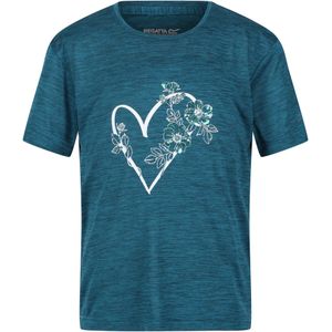 Regatta Kinderen/Kinderen Findley Keep Going Heart Marl T-Shirt (170-176) (Gulfstream)