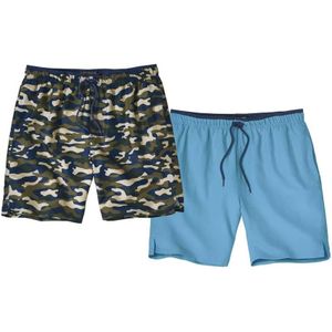 Atlas For Men Mens Camouflage Swim Shorts (Pack of 2)