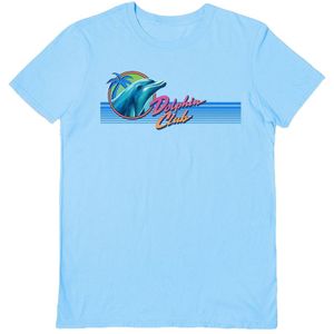 Steven Rhodes Unisex volwassen dolfijn Club T-shirt (M) (Lichtblauw)