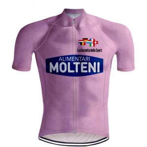 Retro Wielershirt Molteni  Giro d'Italia Roze - REDTED (S)